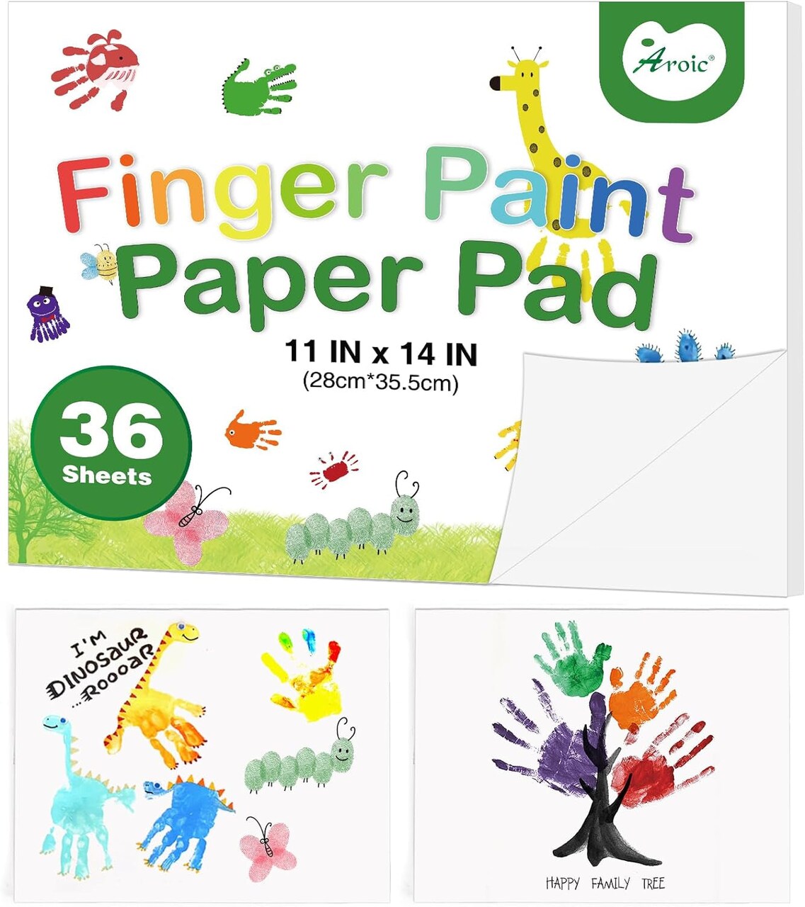 8PCS Washable Finger Paint for Kids, Non-Toxic Finger Paint 8Colors, Art Painting Supplies for Toddlers, Finger Painting Supplies for Kids Boys Girls Gifts, Hand Painting DIY Crafts